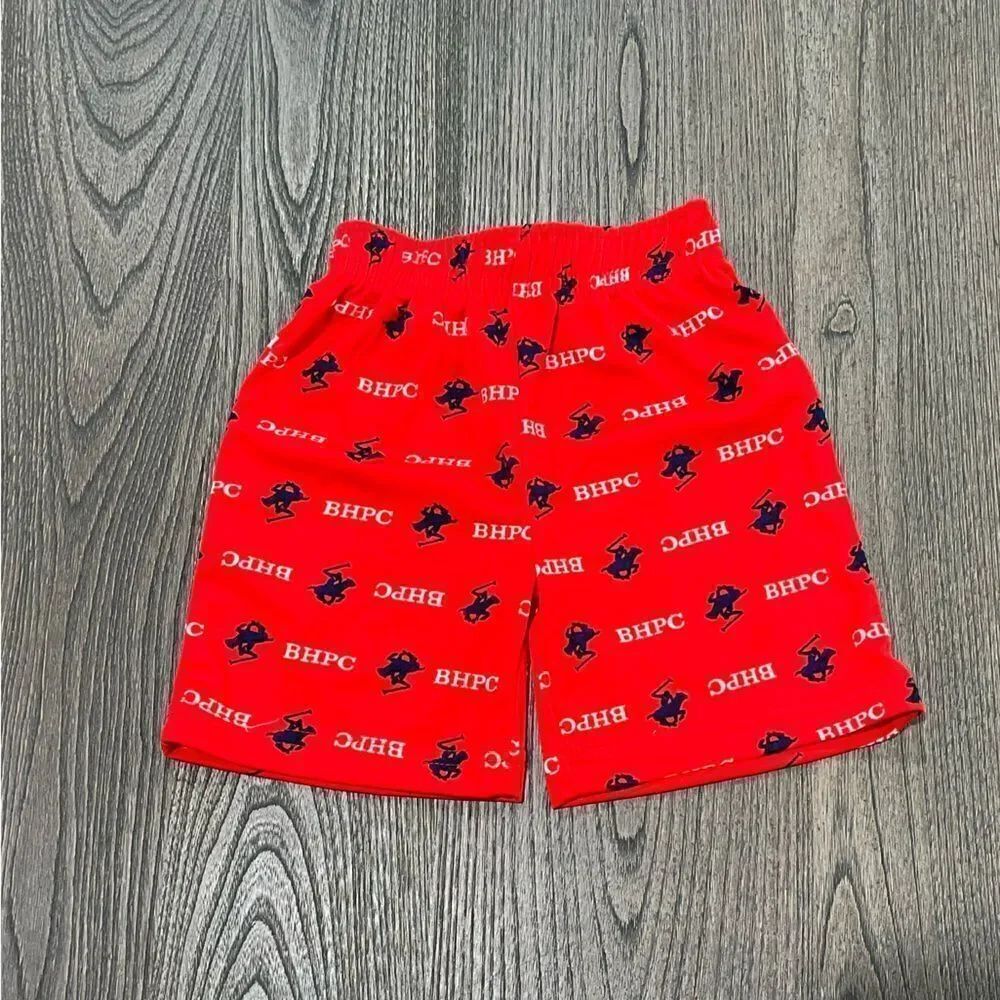 NWOT Beverly Hills Polo Club Kids Red Logo Shorts Size 24M